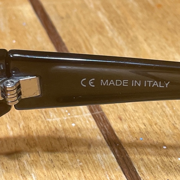 ICICLES Sunglasses Made in Italy Black/Amber Lens Motorcycle Slider UNISEX - Picture 8 of 16